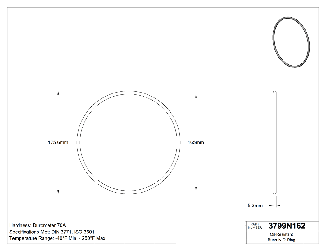 Technical drawing - 3799N162